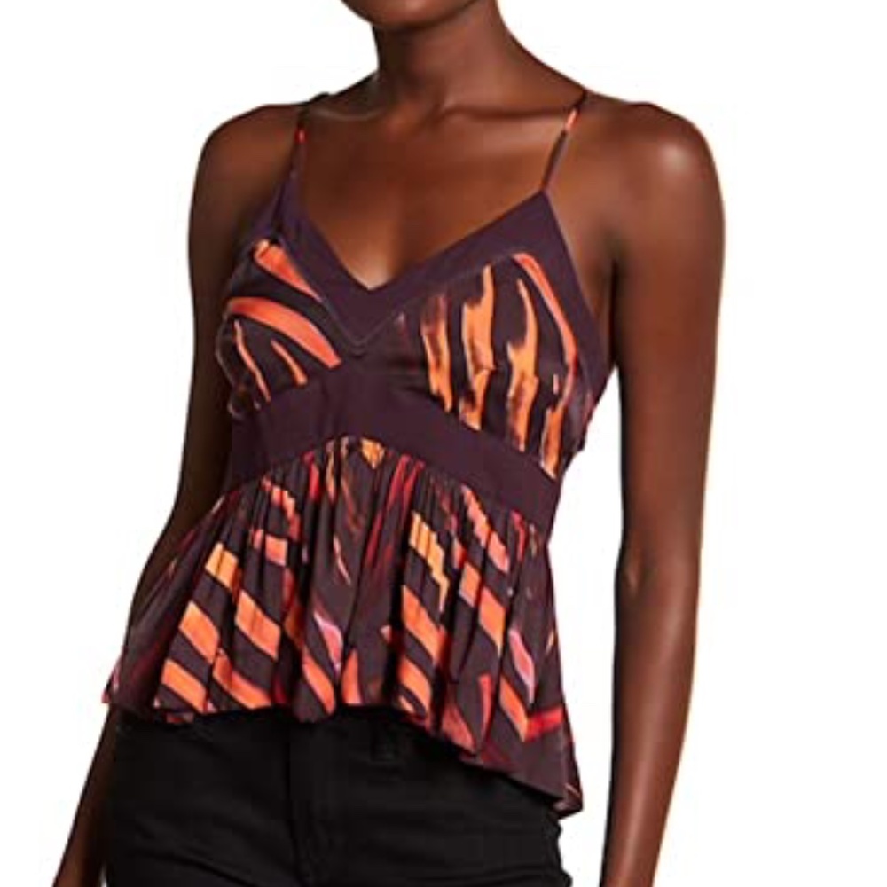 Free People Endless Fun Tank Top Blouse Purple